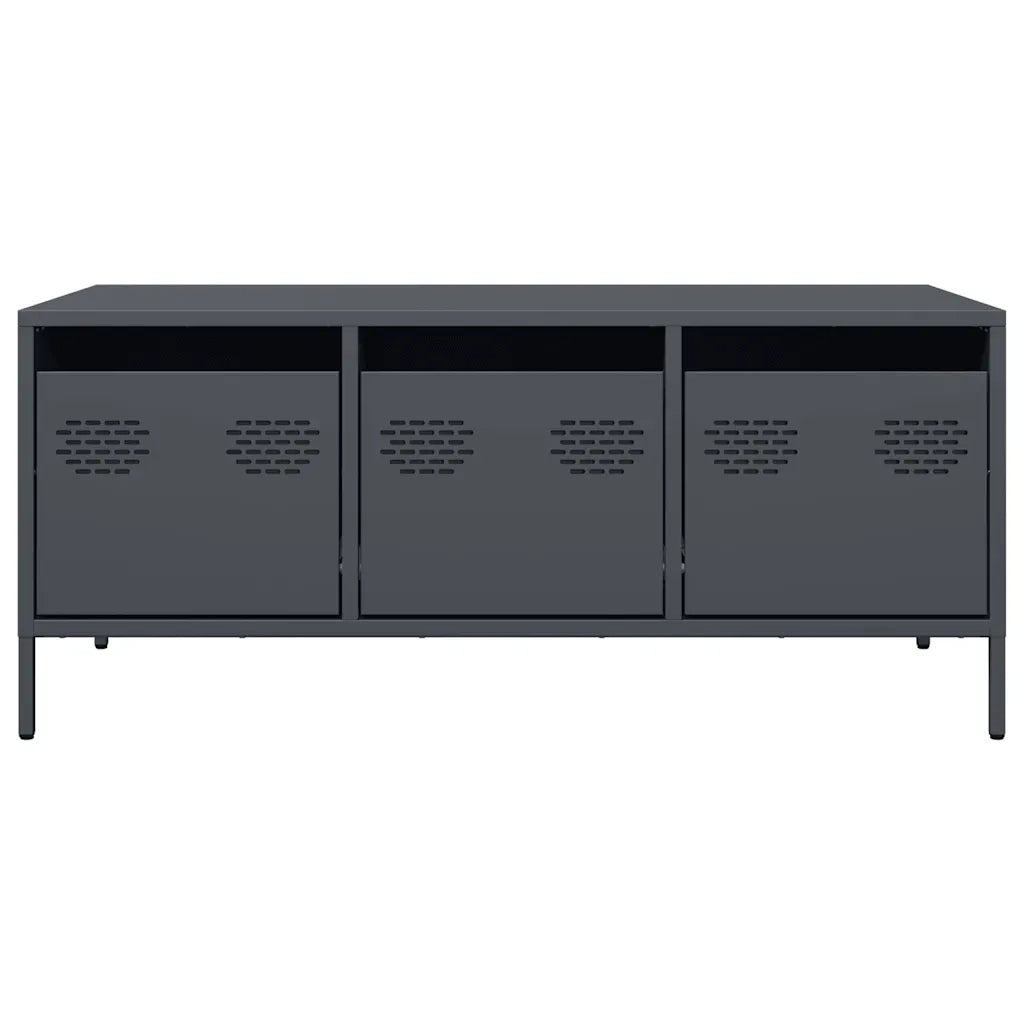 Tavolino Antracite 101,5x50x43,5cm in Acciaio Laminato a Freddo 851270