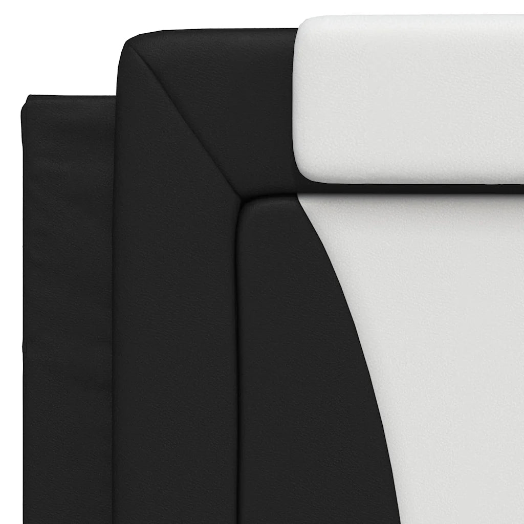 Cuscino Testiera Viana Nero e Bianco 100 cm in Similpelle CFW3155000