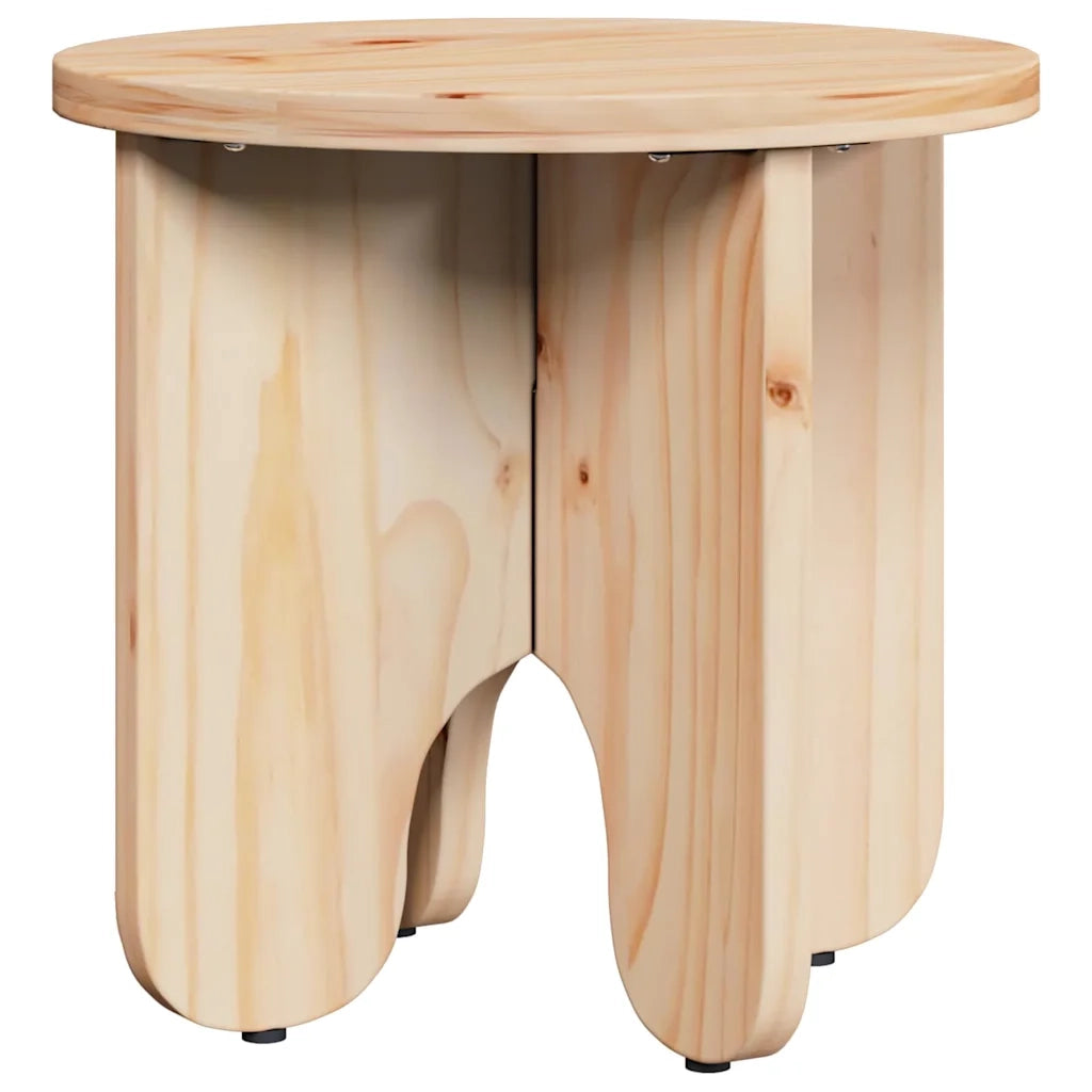 Tavolino da salotto 2 pcs Naturale Legno massello di pino 873553