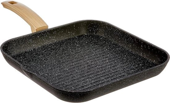 Griglia in Alluminio per Forno e Induzione 28 cm - Nero