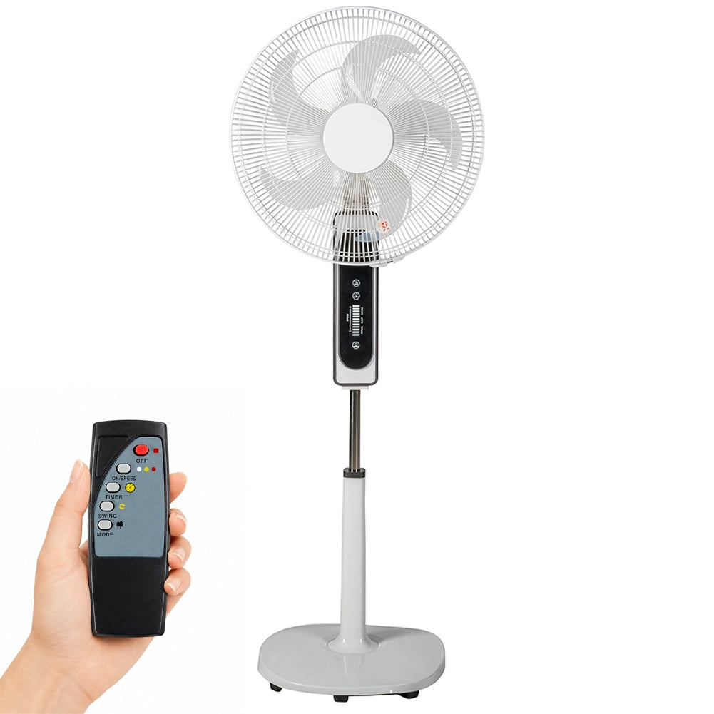 Ventilatore a Piantana con Telecomando e 5 Pale Altezza 131 cm 65W Diametro 45cm
