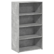 Credenza | Madia | Buffet da pranzo | Armadio da pranzo Grigio Cemento 70x41x124 cm in Legno Multistrato