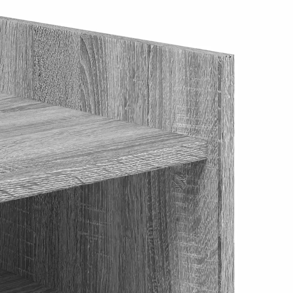 Scarpiera-Scaffale per scarpe Grigio Sonoma 74,5x37,5x100 cm in Legno Multistrato