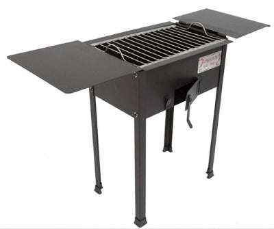 BARBECUE A CARBONE IN FERRO BATTUTO ELBA CM. 87X30X66H