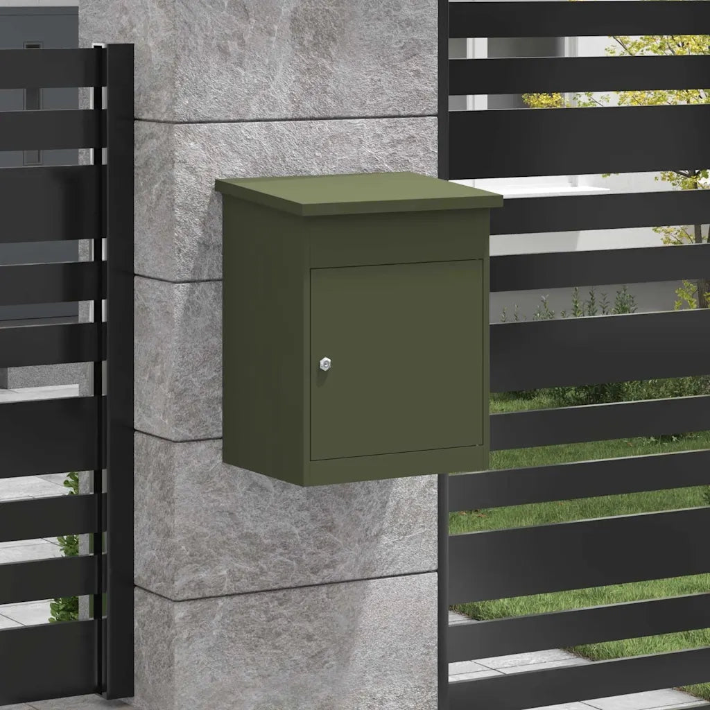 Cassetta per pacchi Oliver verde 47.5 x 38 x 59 cm Acciaio 874943