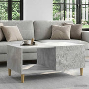 Tavolino da salotto Grigio Cemento 90 x 50 x 40 cm 895188