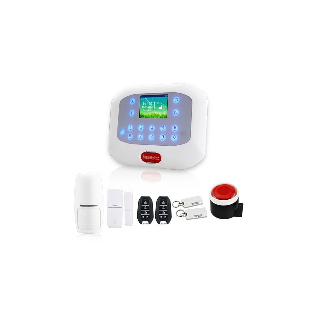 Trade Shop - Kit Antifurto Casa Allarme Touch Screen Combinatore Gsm Pstn Wireless App 50a -