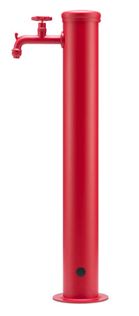 Fontana da Giardino con Rubinetto in Tinta Belfer 42/TT Rosso