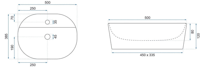 Lavabo Da Appoggio Rea Carina