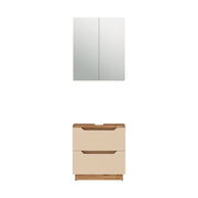 Vicco Set di mobili da bagno Rovere/cashmere a righe 2 parti