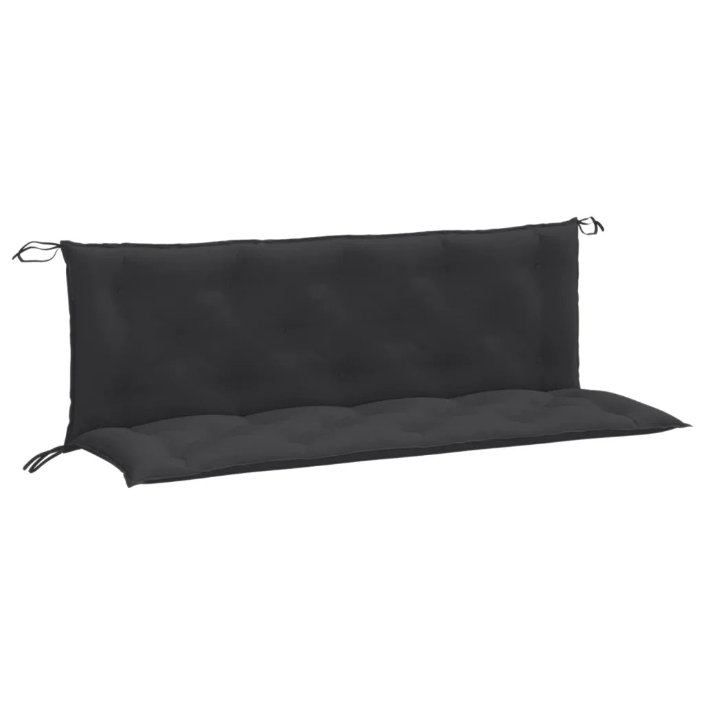 Cuscini Panca Giardino 2pz Antracite MÃ©lange 150x50x7cm Tessuto