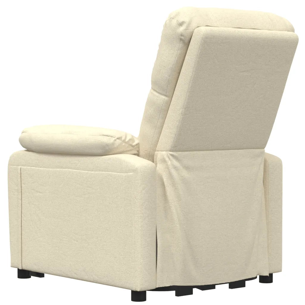 Poltrona Elettrica Reclinabile Crema in Tessuto cod mxl 19616