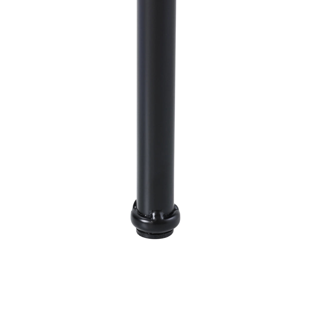 Set 4 sedie da pranzo in velluto nero con schienale in rattan e gambe in metallo