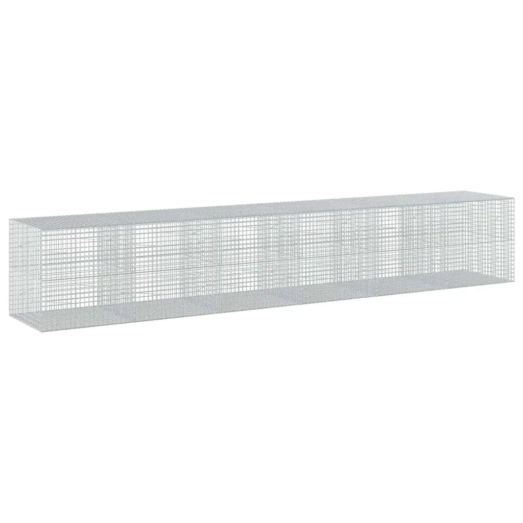 Gabione con filo da 5 mm e rete da 5x5 cm 600x100x100 cm 3464358