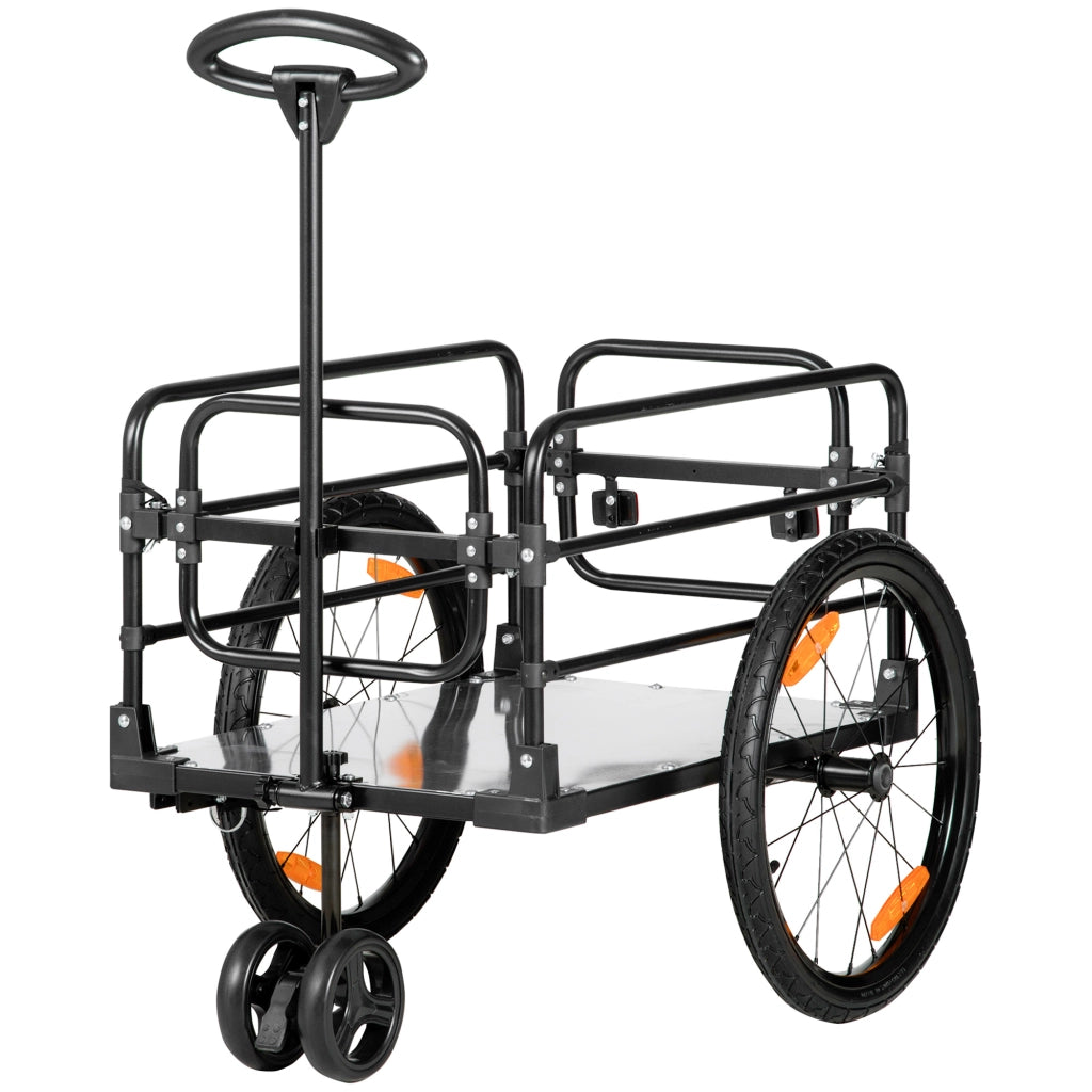 Carrello da giardino pieghevole ¨C Xylo ¨C acciaio nero e grigio 130x64x103 cm