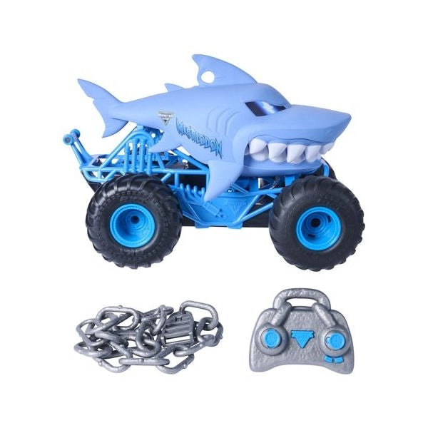 Radiocomando spin master 6077795 monster jam chomping megalodon truck