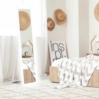 Specchio Illuminato con Luci LED Regolabili e Pulsante Touch, in Vetro e MDF, 40x5x160 cm, Bianco