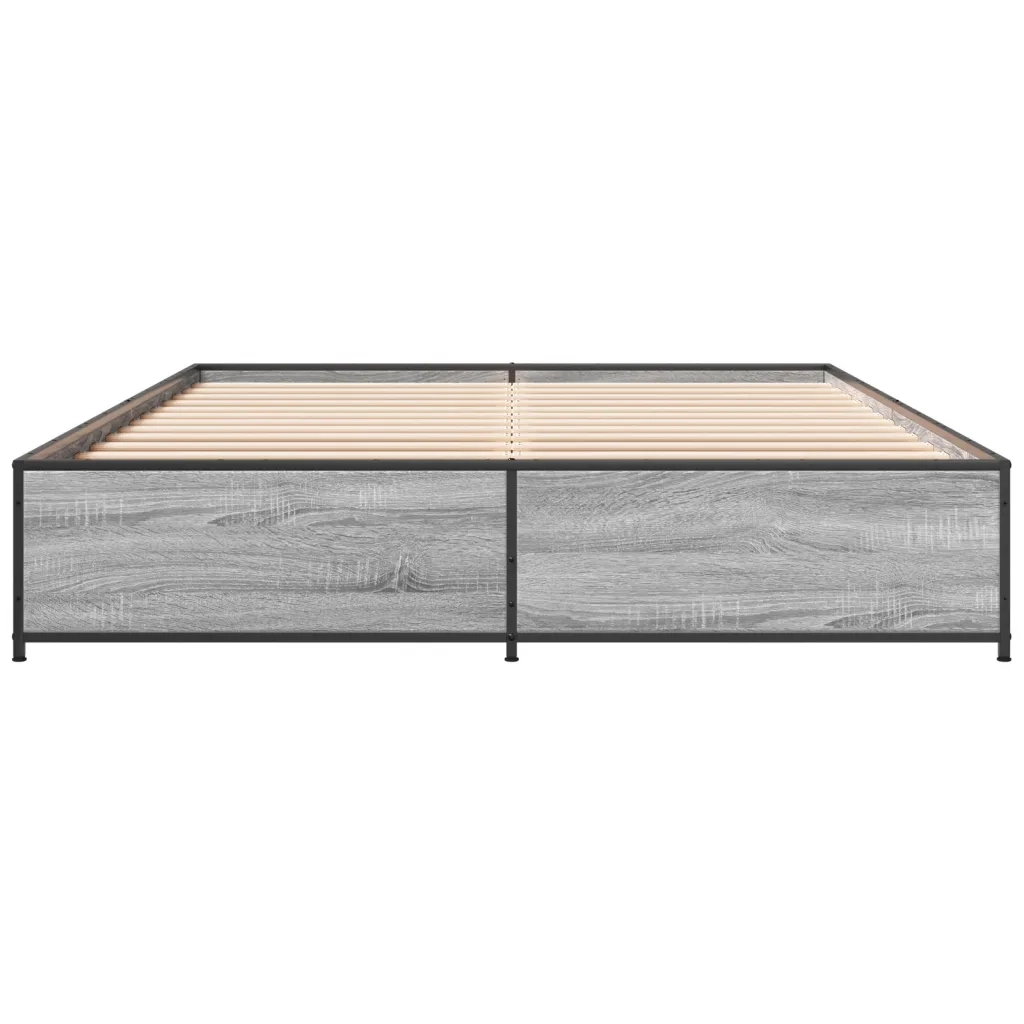 Giroletto Grigio Sonoma 140x200 cm in Legno Multistrato Metallo