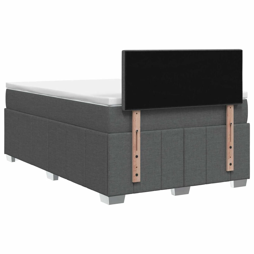 Letto box spring con materasso Grigio Scuro 120 x 190 cm 3451172