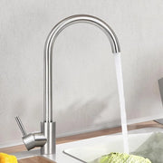 Cranio per cucina a parete in acciaio inossidabile 360° girevole - acqua calda e fredda - alta pressione - miscelatore per doccia