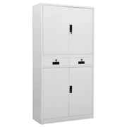 Armadio per Ufficio Grigio Chiaro 90x40x180 cm in Acciaio cod mxl 50094
