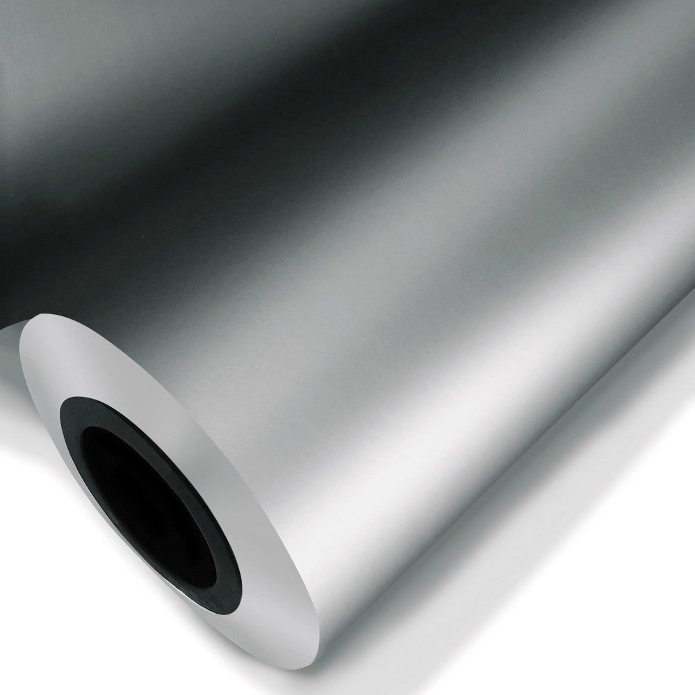 ARGENTO OPACO - Pellicola Metallizzata adesiva - 122cm di larghezza Misura: 122x1000 cm
