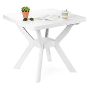 Normandy, Tavolo da Esterno 4 Posti Made in Italy, 79x79x72h cm Bianco