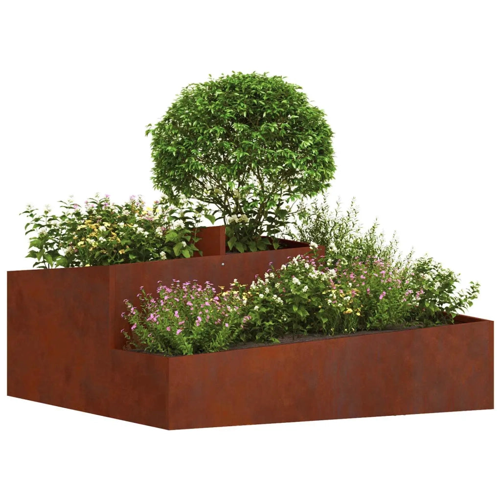 Vaso da giardino Marrone 100 x 100 x 50 cm