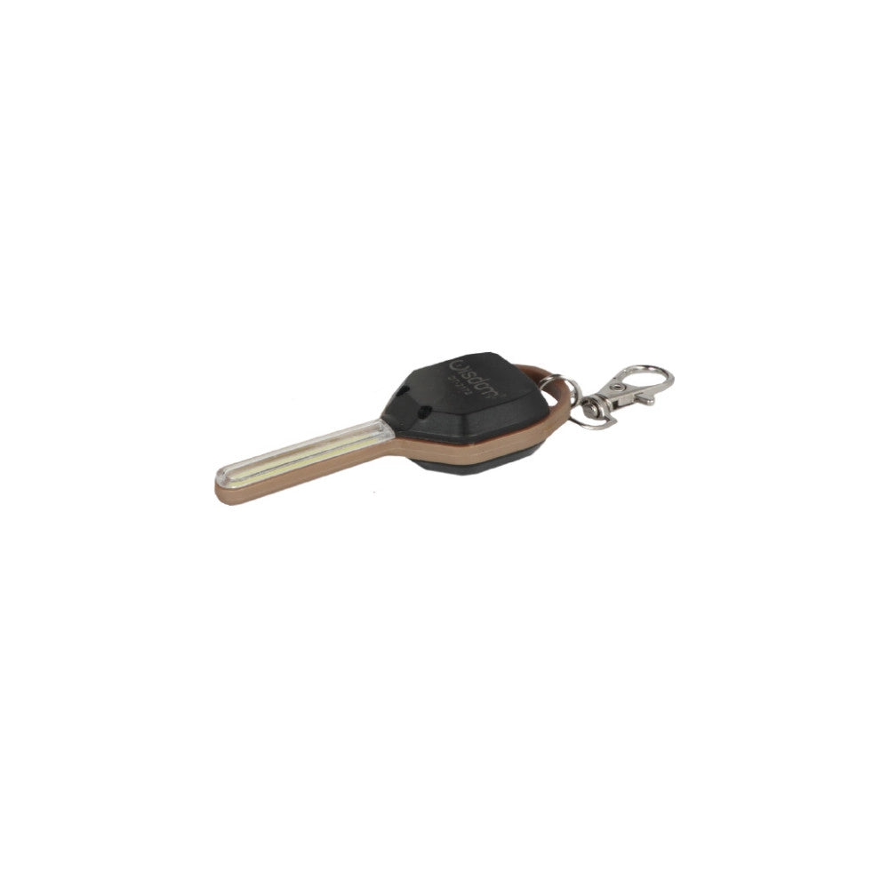 Trade Shop - Set 2 Pezzi Mini Torcia Portachiavi Led Cob A Forma Di Chiave Portatile Dt-2172 -