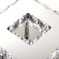Lampada Da Soffitto Cristallo Plafoniere Led 8w Quadrato App406-c