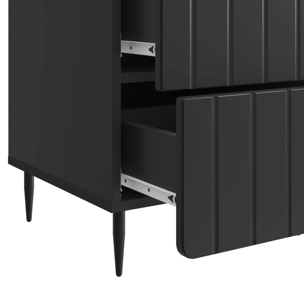Armadio da Notte Nero 43x 41 x 68 cm Legno ingegnerizzato 894326