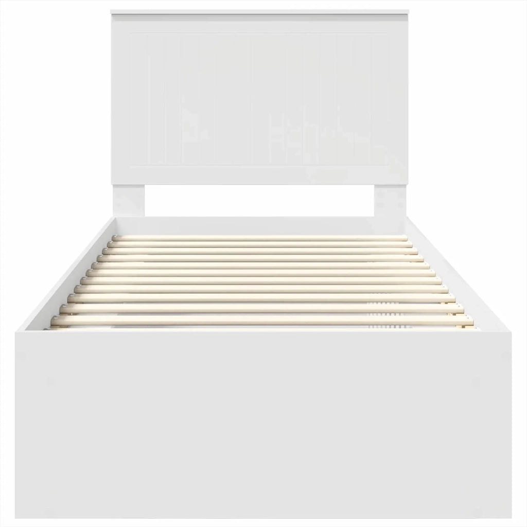 Struttura del letto Bianco 90 x 200 cm Pino massello 3411055