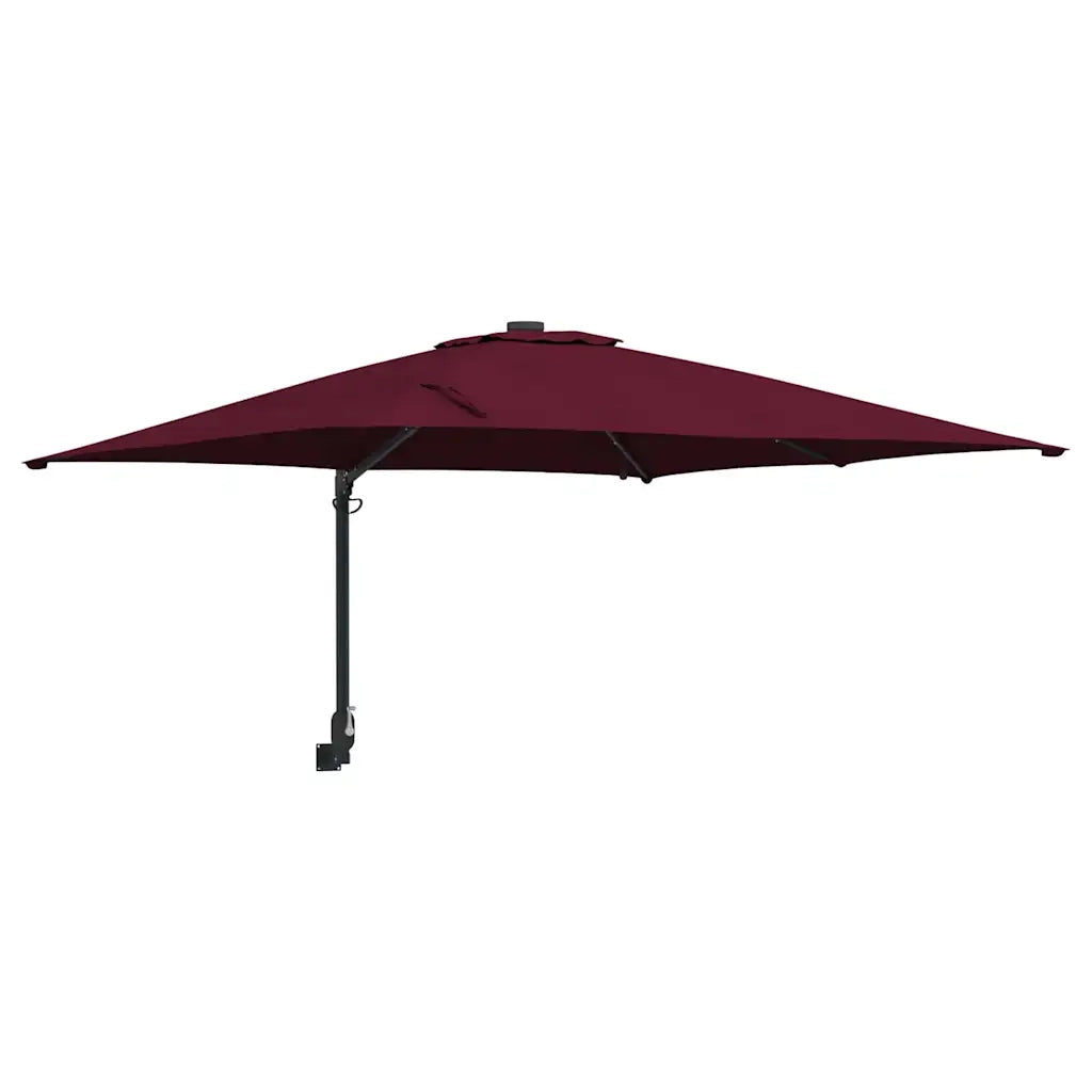 Ombrello da giardino Rosso Bordeaux 248,5 x 247,5 x 160 cm 42003255