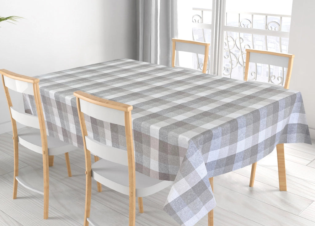 Tovaglia Per Salotto Cucina Tavolo 100% Cotone Made In Italy Country RP - 140x240 - Beige