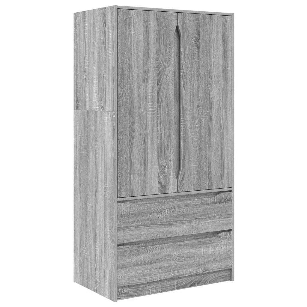 Guardaroba con cassetto Sonoma grigia 79,5 x 49 x 156 cm 3406251