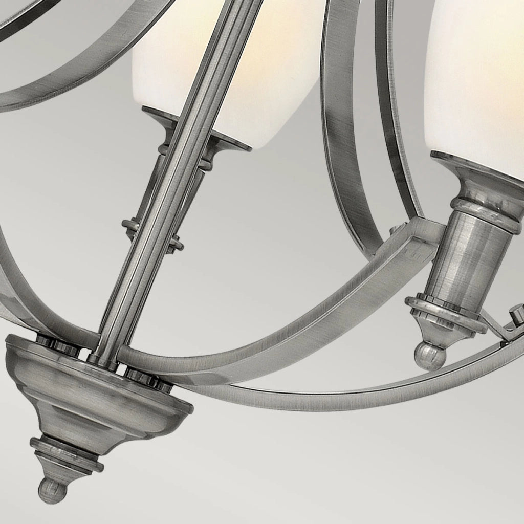 Lampadario nichel anticato Truman 5xE27 60W Hinkley
