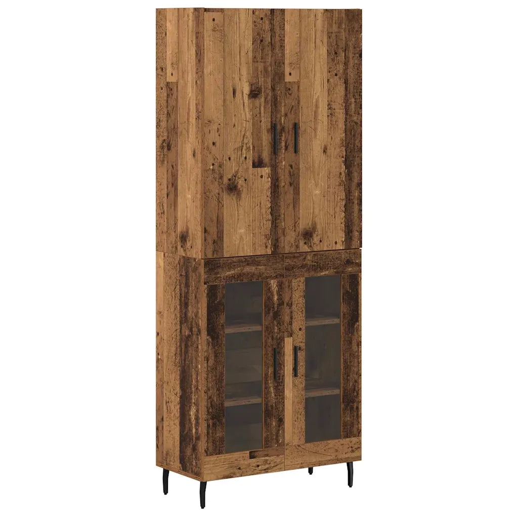 Credenza | Madia | Buffet da pranzo | Armadio da pranzo Legno vecchio 69,5 x 34 x 180 cm Legno multistrato