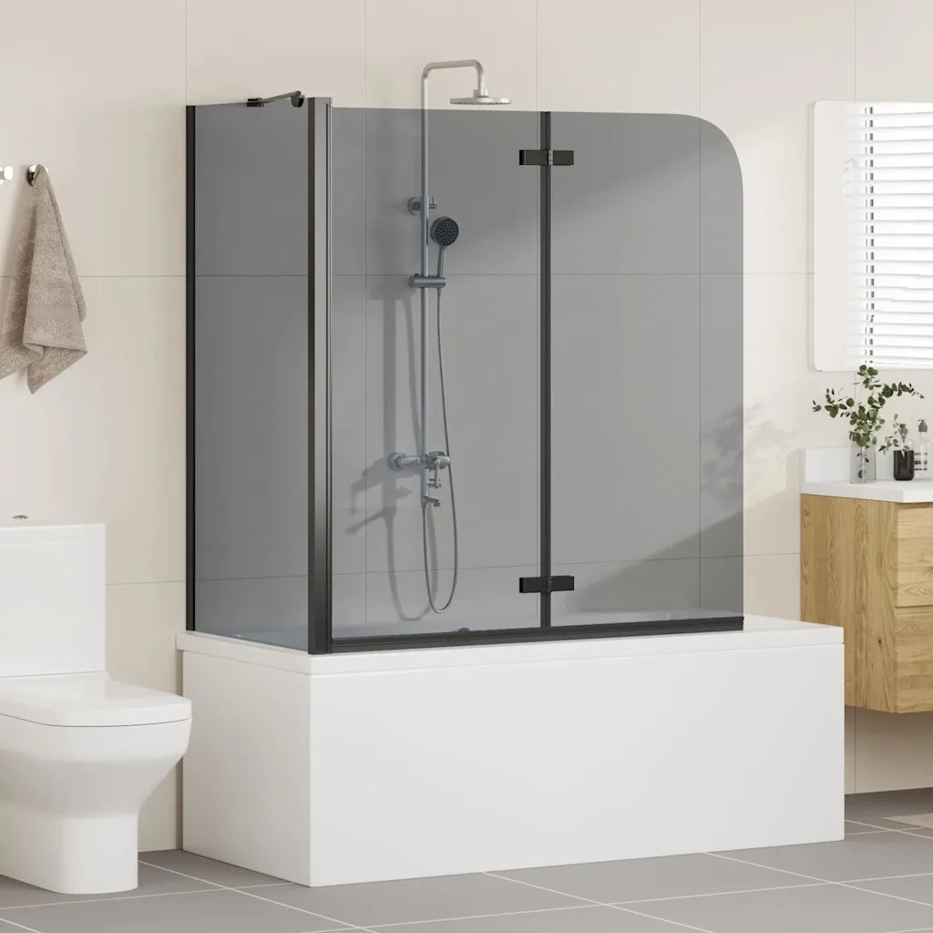 Involucro Doccia Nero 120 x 68 x 130 cm Vetro ESG e Alluminio