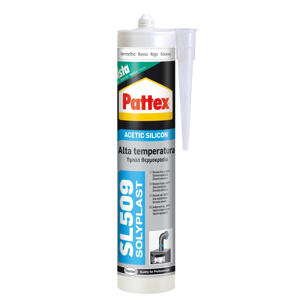 Pattex silicone sl509 rosso alta temperatura 300 gradi henkel ml 300