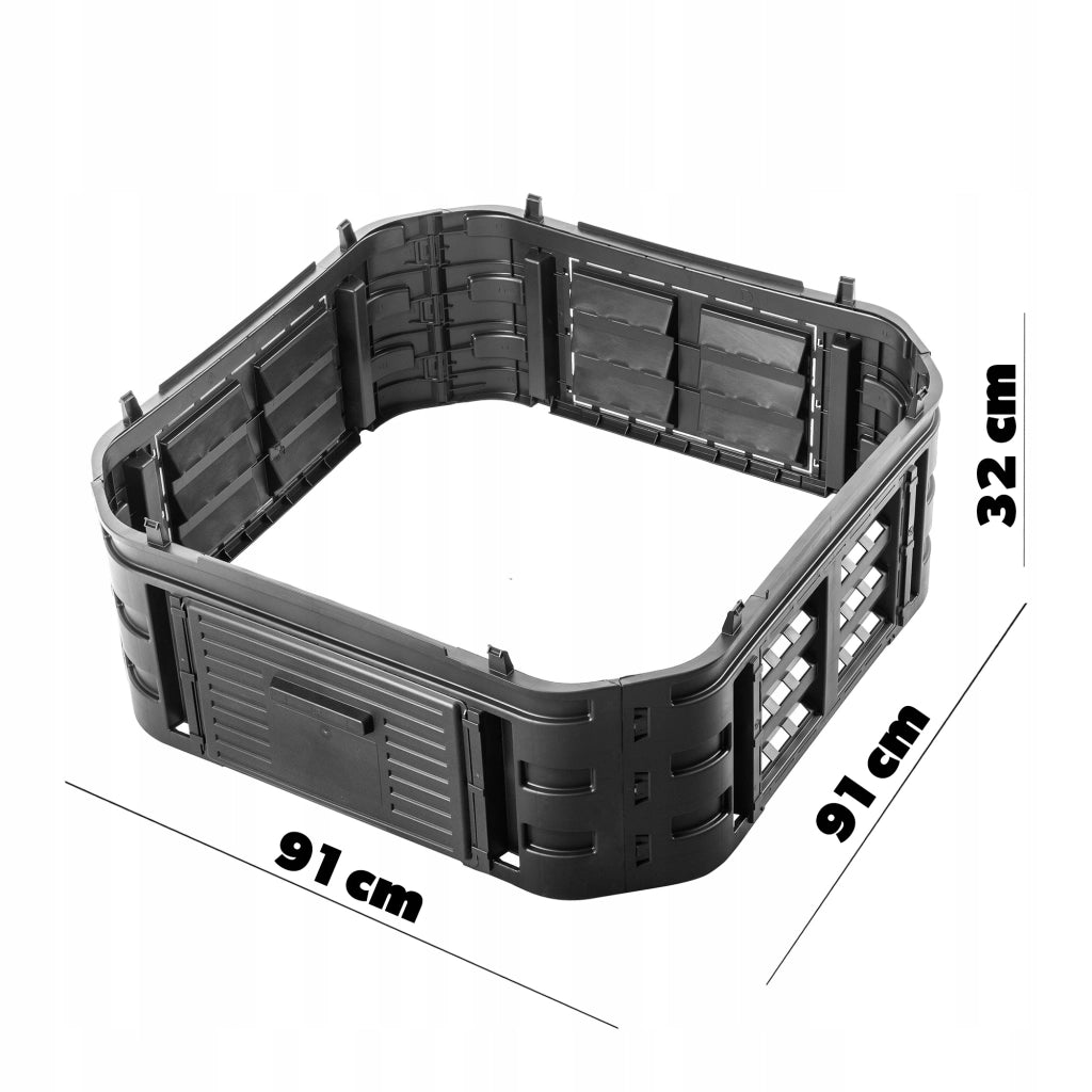 Modulo di ampliamento per compostiera da giardino KADAX, resistente al gelo, utilizzabile tutto l'anno, 260 litri.