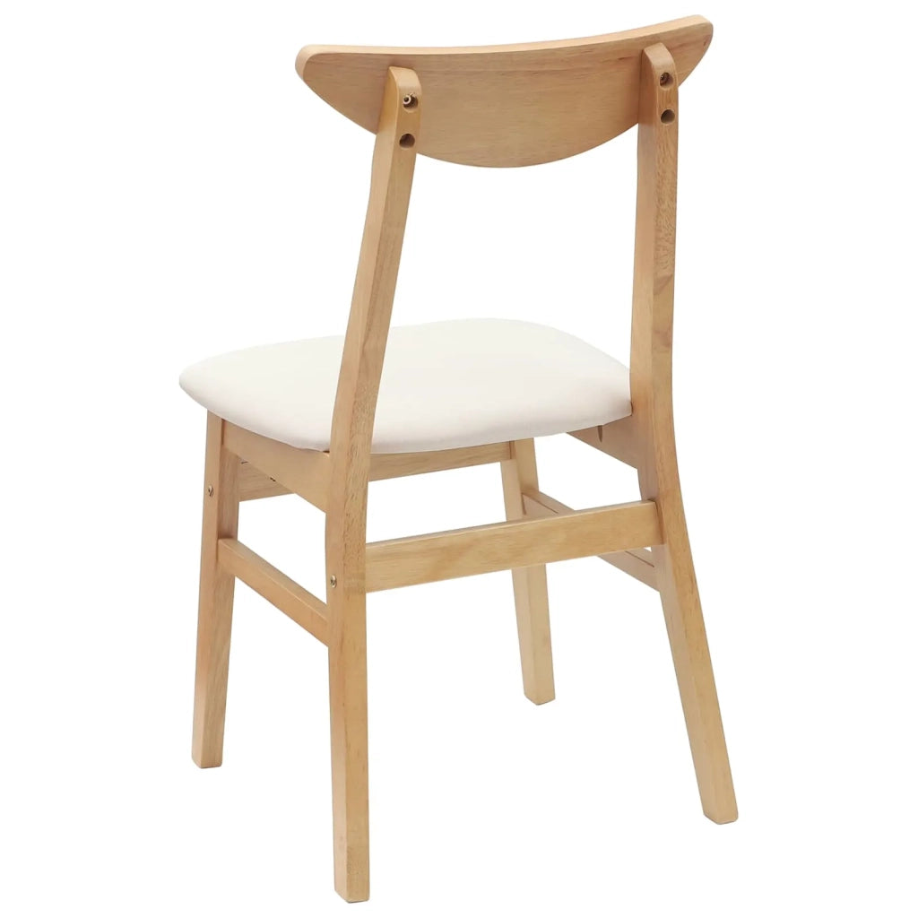 Sedie da pranzo 2 pcs Naturale 42 x 47.5 x 81 cm