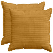 Federa 2 pz HOUTEN Giallo 60 x 60 cm corduroy 920735