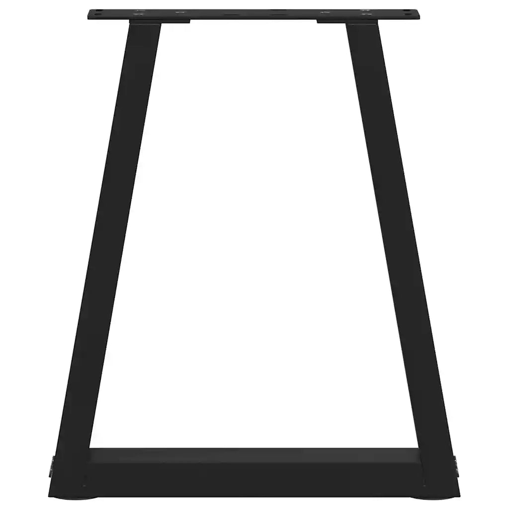 Gambe per Tavolino da CaffÃ¨ a Forma di V 2 pz Nere 28x(42-43,3) cm Acciaio