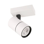 Faretto parete/soffitto Italux Laconi GU10 bianco/nero orientabile