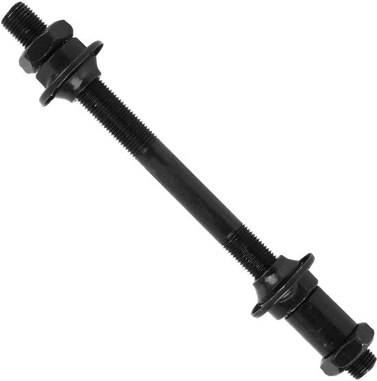 Set di assi per bicicletta in acciaio - Set di assi anteriori e posteriori - 108 mm / 145 mm - Per mountain bike - Asse rapido - Diametro asse 9,5 mm - Asse per bicicletta