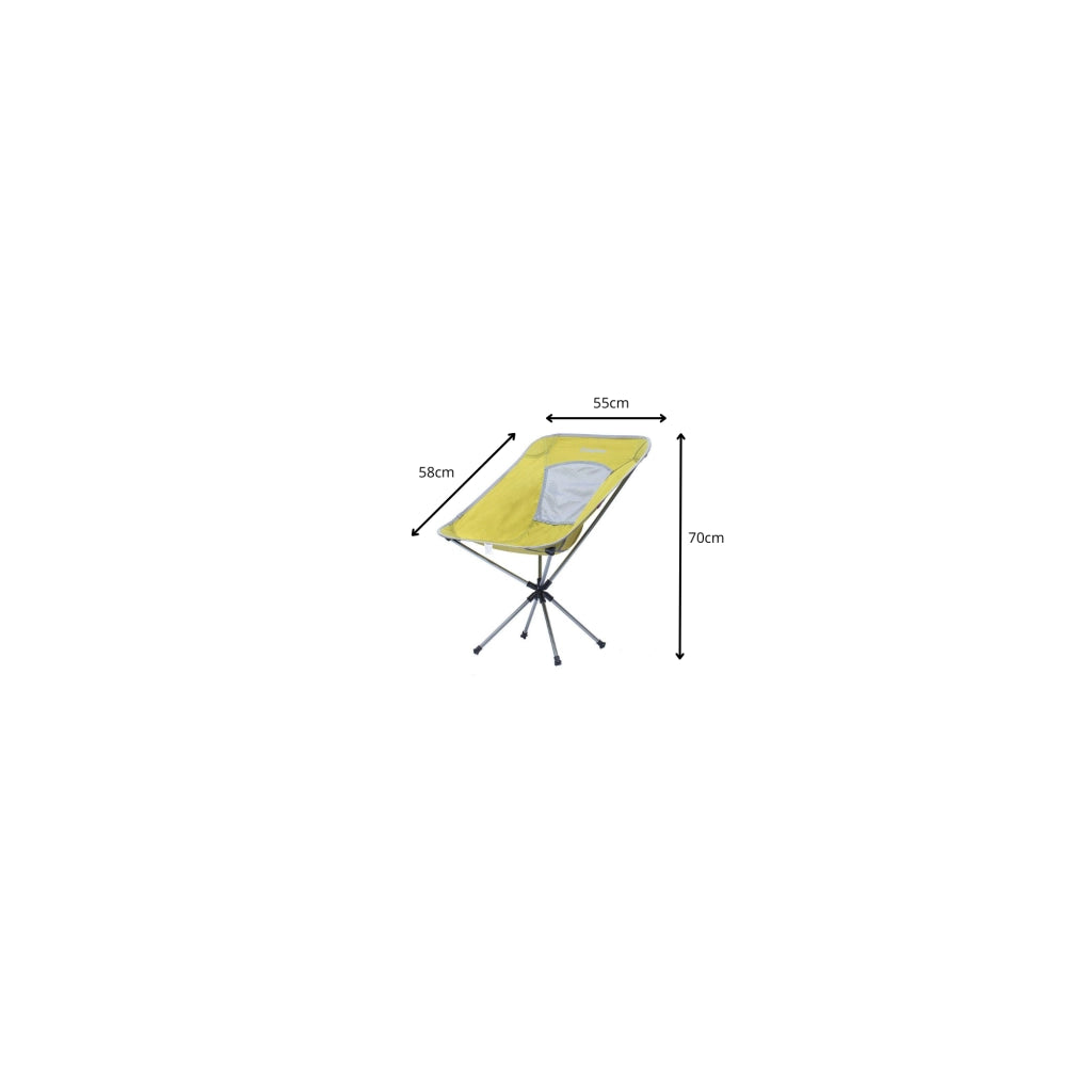 Sedia da campeggio girevole a 360° - Kingcamp - 55 x 58 x 70 cm