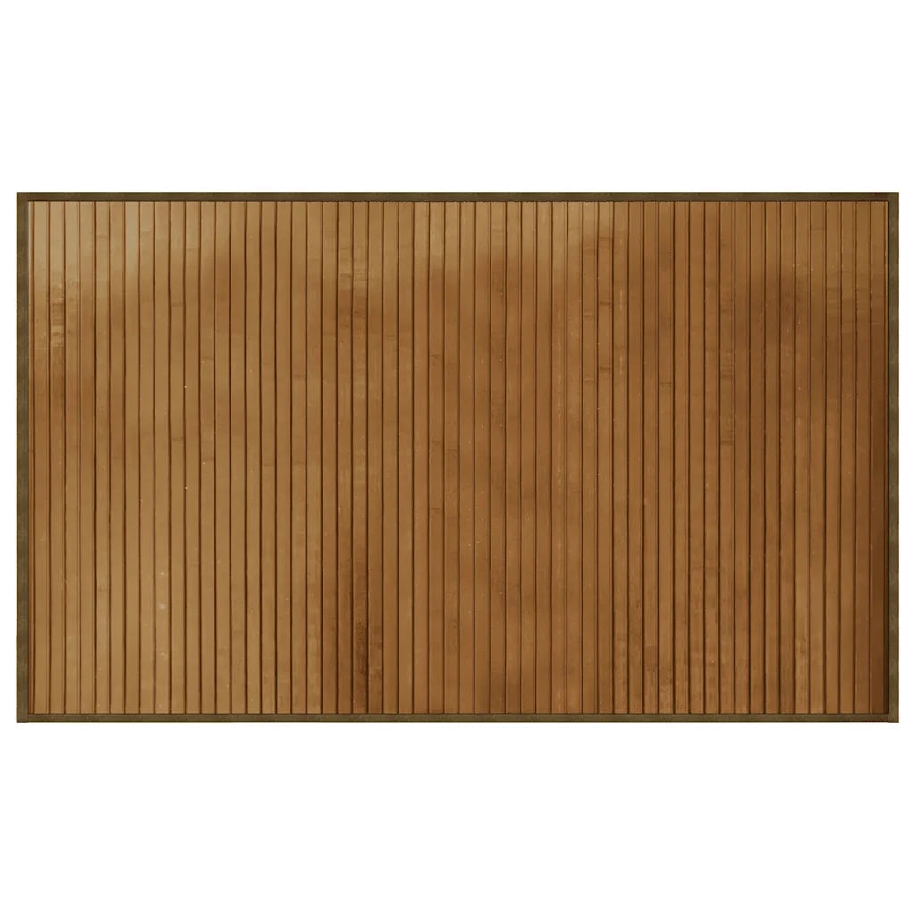 Tappeto Rettangolare Marrone 60x100 cm in Bambù 376830