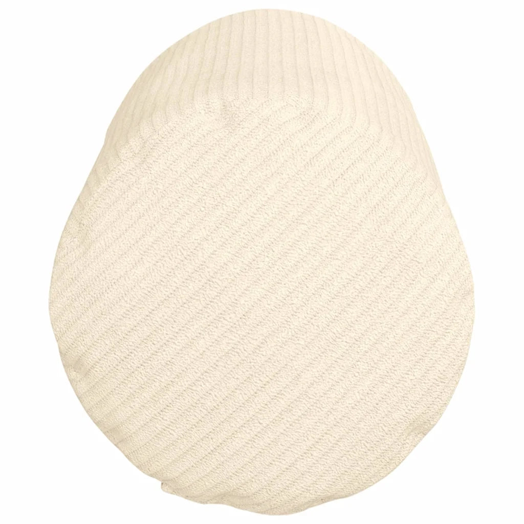 Cuscini a rullo 2 pcs Crema Ø 15 x 40 cm Tessuto in Cords
