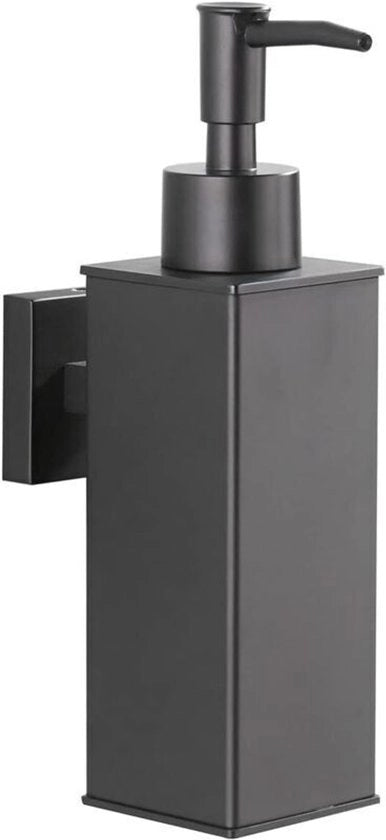 Dispensatore di sapone da parete - Dispensatore per docce da 304 acciaio inossidabile - Per uso quotidiano - Nero