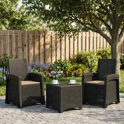 Sedia da giardino reclinabile effetto rattan 2 pcs 8012018